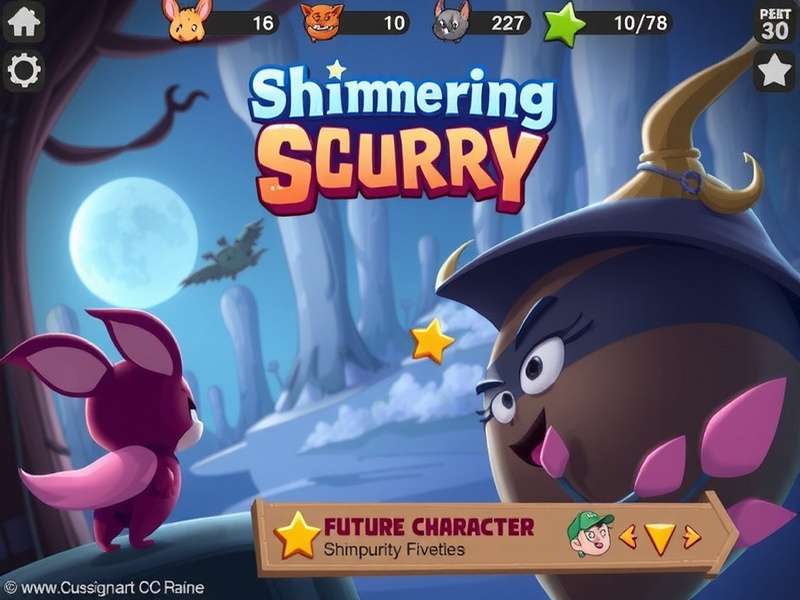 Shimmering Scurry character lineup